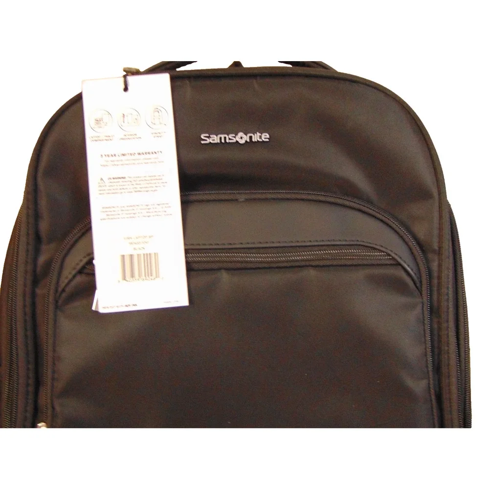 Samsonite Vira Business Laptop Backpack Black 15.6in Tablet Compartment NWT Bag